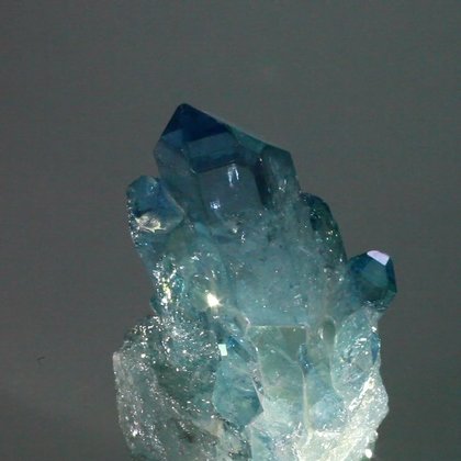 Aqua Aura Quartz Healing Crystal ~74mm