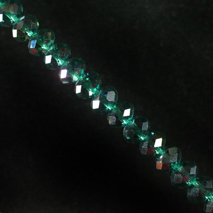 Flame Aura Style Crystal Beads - 8mm Facet Roundel