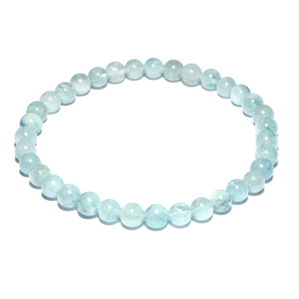 Aquamarine bead bracelet outlet