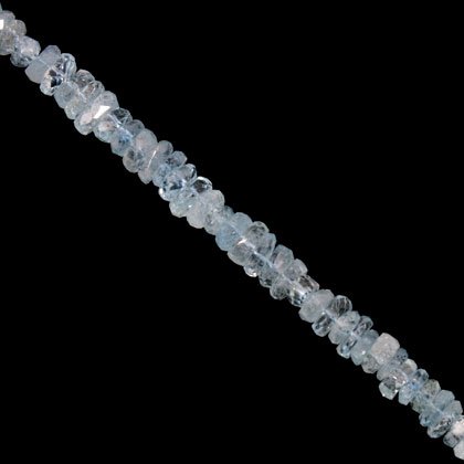 Aquamarine Crystal Beads - 10mm Irregular Faceted