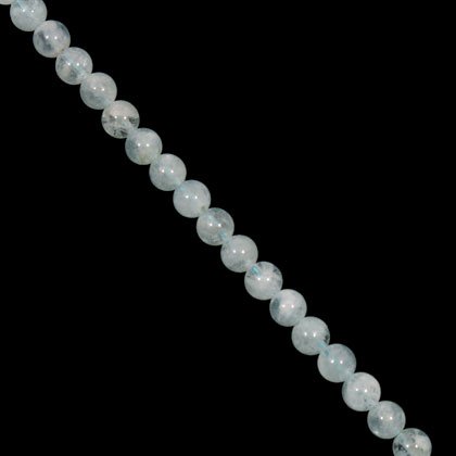 Aquamarine Crystal Beads - 8mm Round