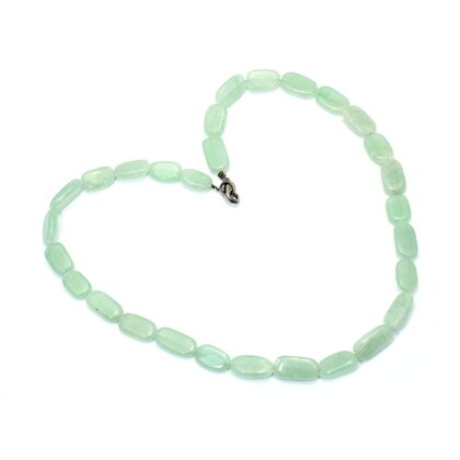 Aquamarine Gemstone Necklace with clasp - 17 inches