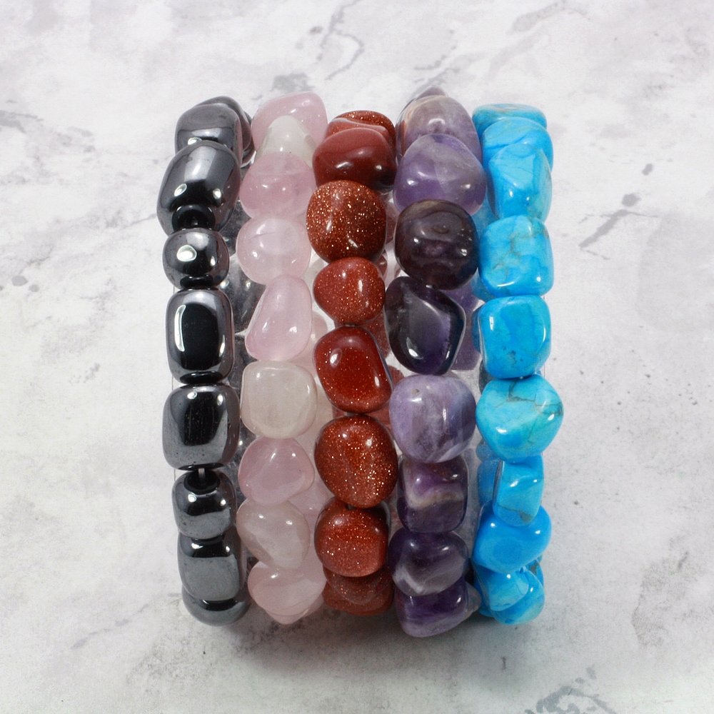 Coastal Jewelry Agate and Lava Stone Aquarius Sign Stretch Bracelet -  Walmart.com