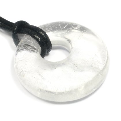 Aquarius Birthstone Necklace - Quartz Donut