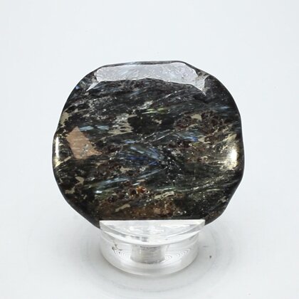 Arfvedsonite Polished Flat Tumblestone ~47mm