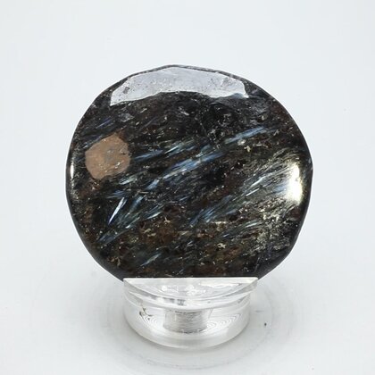 Arfvedsonite Polished Flat Tumblestone ~47mm