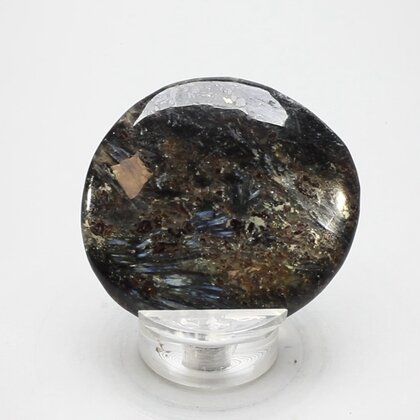 Arfvedsonite Polished Flat Tumblestone ~48mm
