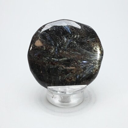 Arfvedsonite Polished Flat Tumblestone ~49mm