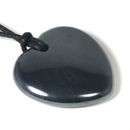 Aries Birthstone Necklace - Hematite Heart