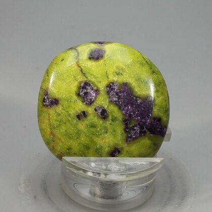 Atlantisite Flat Tumblestone ~33mm