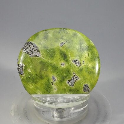 Atlantisite Flat Tumblestone ~36mm