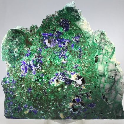 Azurite & Malachite Polished Slice ~135mm