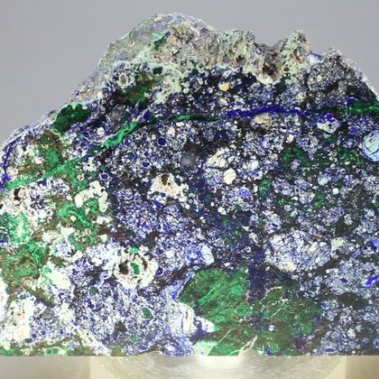 Azurite & Malachite Polished Slice ~63mm