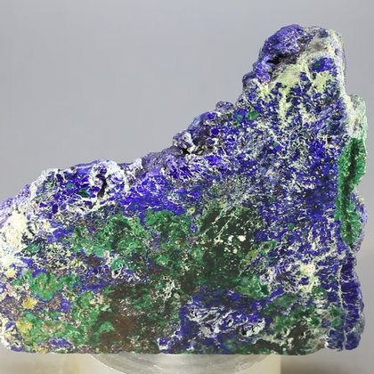 Azurite & Malachite Polished Slice ~74mm