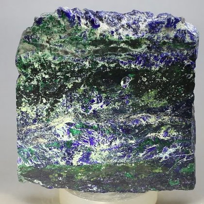 Azurite & Malachite Polished Slice ~75mm