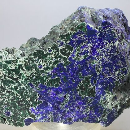 Azurite & Malachite Polished Slice ~83mm