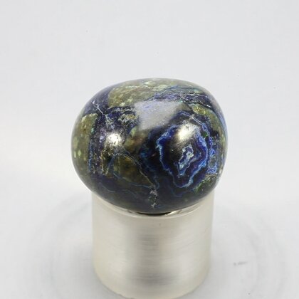 Azurite & Malachite Polished Stone ~22mm