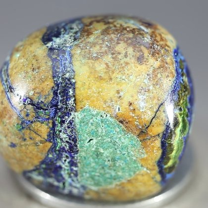 Azurite & Malachite Polished Stone ~24mm