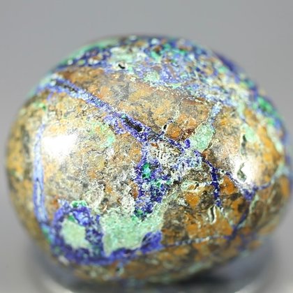 Azurite & Malachite Polished Stone ~26mm