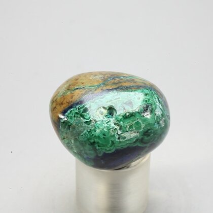 Azurite & Malachite Polished Stone ~28mm