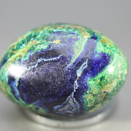 Azurite & Malachite Polished Stone ~29mm