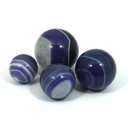 Banded Agate Sphere ~Purple