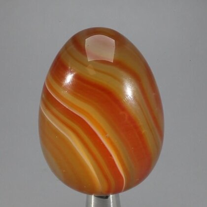 Banded Carnelian Crystal Egg ~48mm
