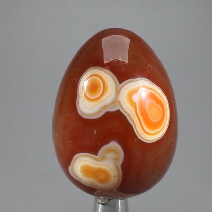 Banded Carnelian Crystal Egg ~48mm