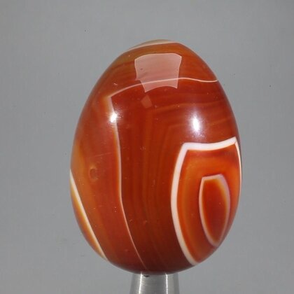Banded Carnelian Crystal Egg ~48mm