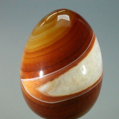 Banded Carnelian Crystal Egg ~48mm