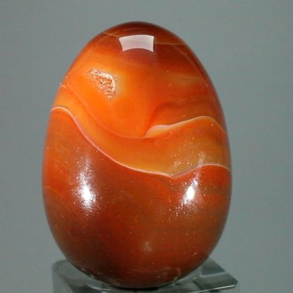 Banded Carnelian Crystal Egg ~48mm