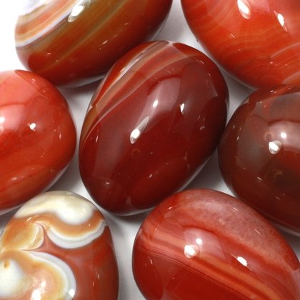 Banded Carnelian Crystal Egg ~48mm