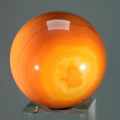 Banded Carnelian Crystal Sphere ~45mm