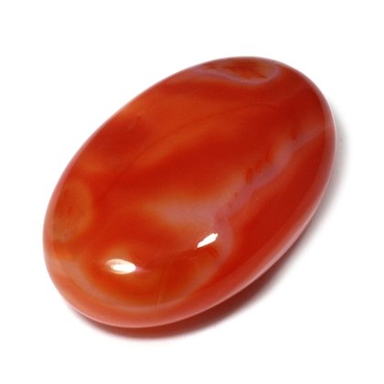Banded Carnelian Massage Stone ~45mm