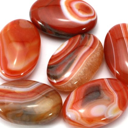 Banded Carnelian Massage Stone ~45mm