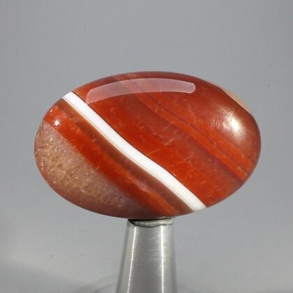 Banded Carnelian Massage Stone ~45mm