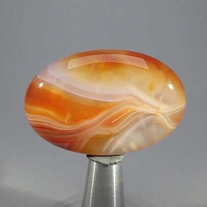 Banded Carnelian Massage Stone ~45mm