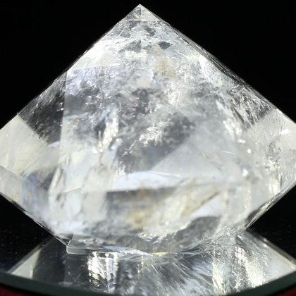 Beautiful Quartz Faceted Polished Diamond Prism ~50mm