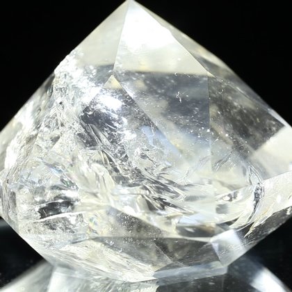Beautiful Quartz Faceted Polished Diamond Prism ~52mm