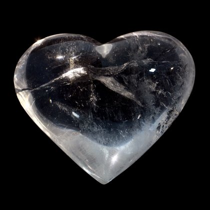 Beautiful Quartz Polished Heart ~75mm