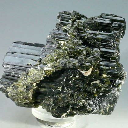 Black and Green Tourmaline Complex Healing Mineral Specimen ~60mm