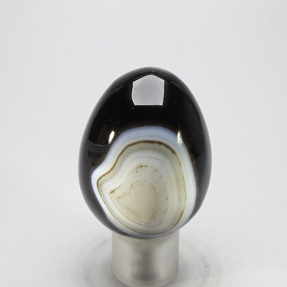 Black Banded Onyx Egg  ~47mm