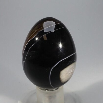Black Banded Onyx Egg  ~48mm