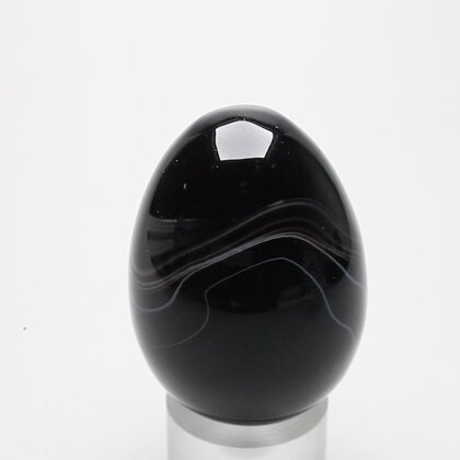 Black Banded Onyx Egg  ~48mm