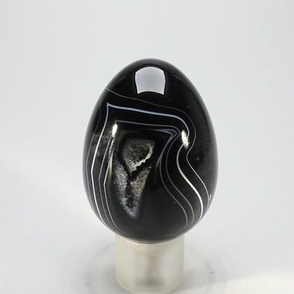 Black Banded Onyx Egg  ~48mm