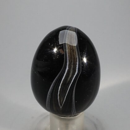 Black Banded Onyx Egg  ~48mm