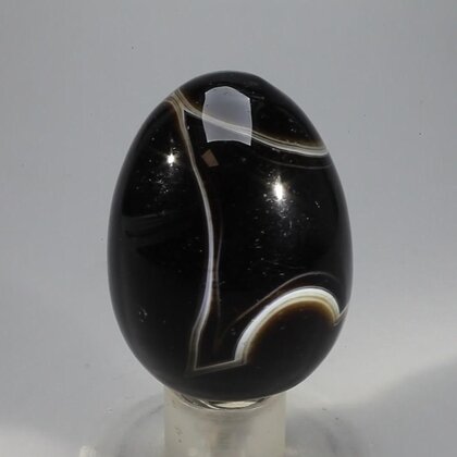 Black Banded Onyx Egg  ~49mm