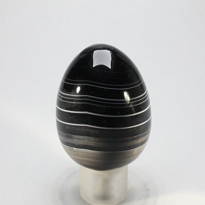 Black Banded Onyx Egg  ~50mm