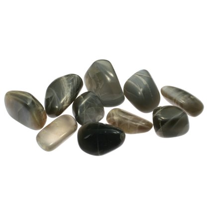 Black Moonstone Tumble Stone (20-25mm)