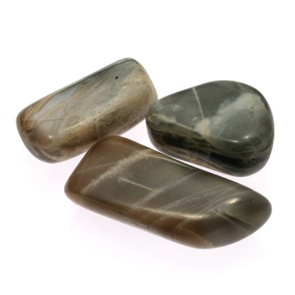 Black Moonstone Tumble Stone (30-40mm)